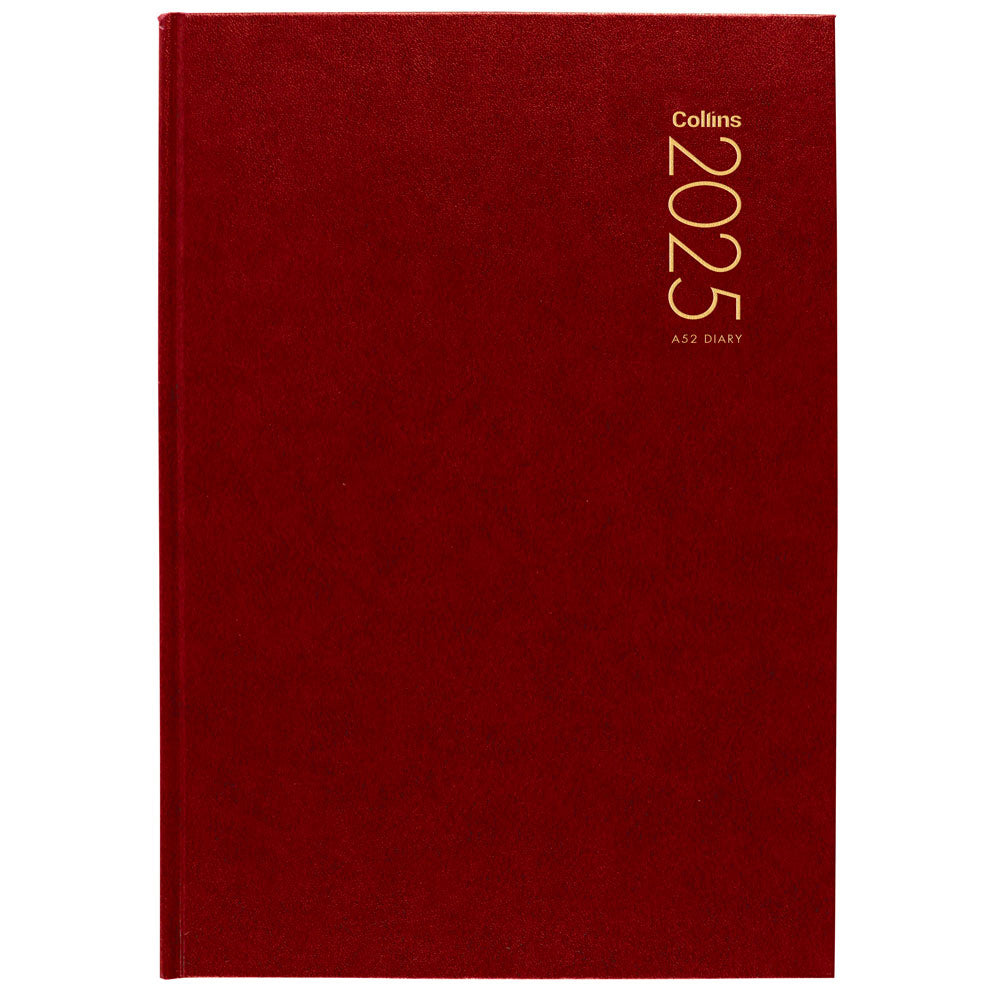 Collins Diary A52 Red 2027