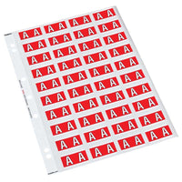 Codafile Label Alpha A 25mm Pack 5 Sheets