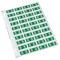 Codafile Label Alpha B 25mm Pack 5 Sheets