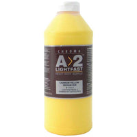 A2 Lightfast Heavybody Acrylic 1 Litre Cadmium Yellow Medium Hue