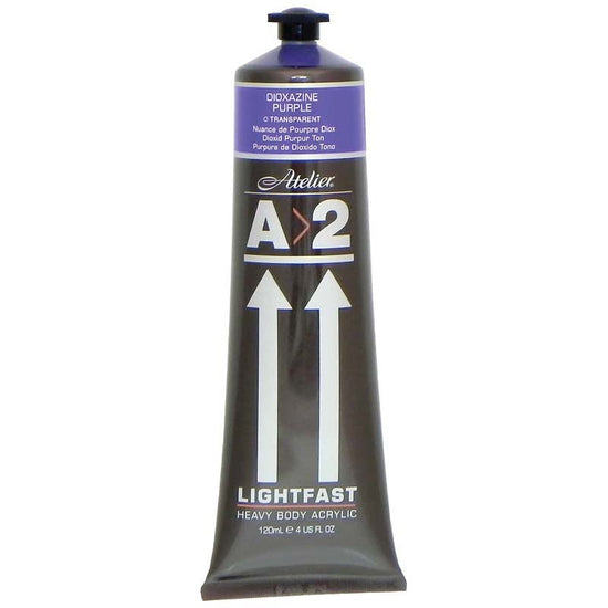 A2 Lightfast Heavybody Acrylic 120ml Dioxazine Purple Hue