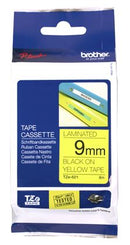 Brother TZe-621 9mm x 8m Black on Yellow Tape