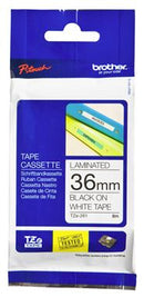 Brother TZe-261 36mm x 8m Black on White Tape