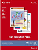 Canon HR-101 A3 High Resolution 110gsm Photo Paper - 20 Sheets