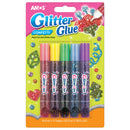 Amos Glitter Glue Confetti Colours Pack 5
