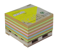 Stick'n Notes Cube 76x76mm 400 Sheets Kraft Neon Assorted