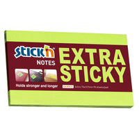 Stick'n Notes Extra Sticky 76x127mm 90 Sheet Neon Green