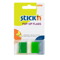 Stick'n Pop Up Flags 45x25mm 50 Sheets Green