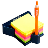 Stick'n Notes Cube with Holder 76x76mm 400 Sheets Pastel Neon Mixed