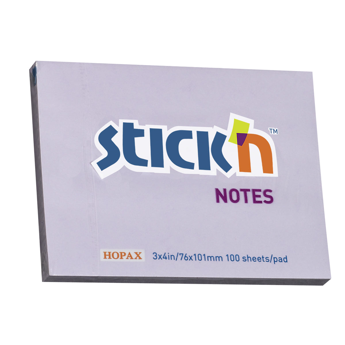 Stick'n Notes 76x101mm 100 Sheet Pastel Purple