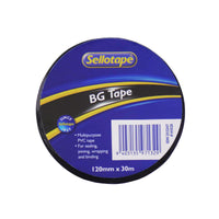 Sellotape 1410 BG Tape Black 120mmx30m