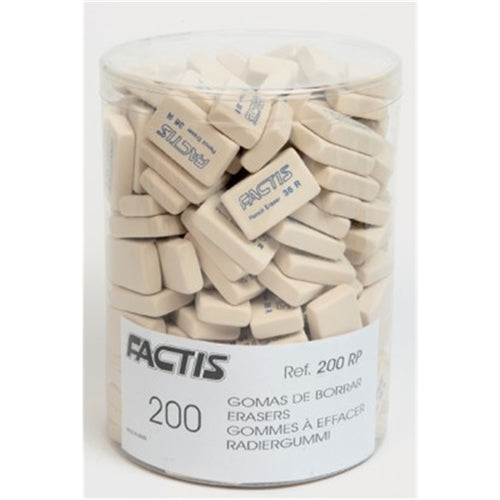 Factis Eraser 36R (200 units per tub). Sold per 200s