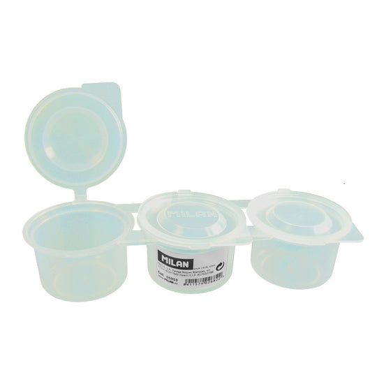 Milan Paint Mixing Pot with Caps Triple Well