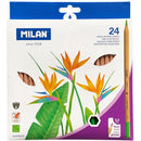 Milan Coloured Pencils Thick Lead Assorted Pack 24