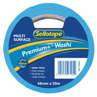 Sellotape Washi Premium+ Multi Surface 48mm x 50m