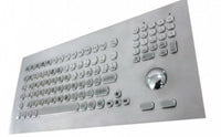 Inputel KB021 Stainless Steel Keyboard + Trackball IP65 - USB