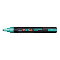 Uni Posca Marker 1.8-2.5mm Med Bullet Metallic Green PC-5M
