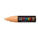 Uni Posca Marker 8.0mm Bold Chisel Light Orange PC-8K