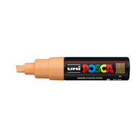 Uni Posca Marker 8.0mm Bold Chisel Light Orange PC-8K