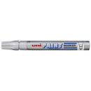 Uni Paint Marker 2.8mm Bullet Tip Silver PX-20