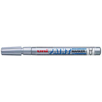 Uni Paint Marker 1.2mm Bullet Tip Silver PX-21