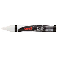 Uni Chalk Marker 1.8-2.5mm Bullet Tip White PWE-5M