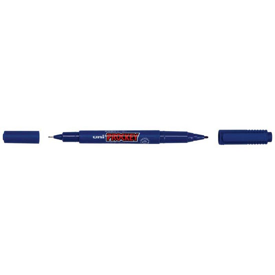 Uni Prockey Marker Dual Tip 0.4/0.9mm Blue PM-120