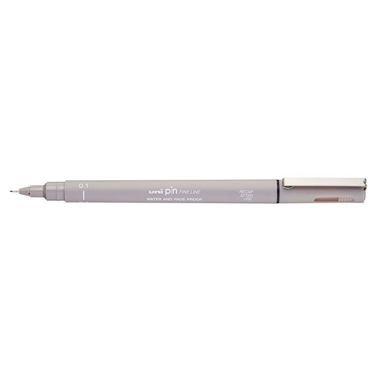 Uni Pin Fineline Permanent 0.1 mm Light Grey