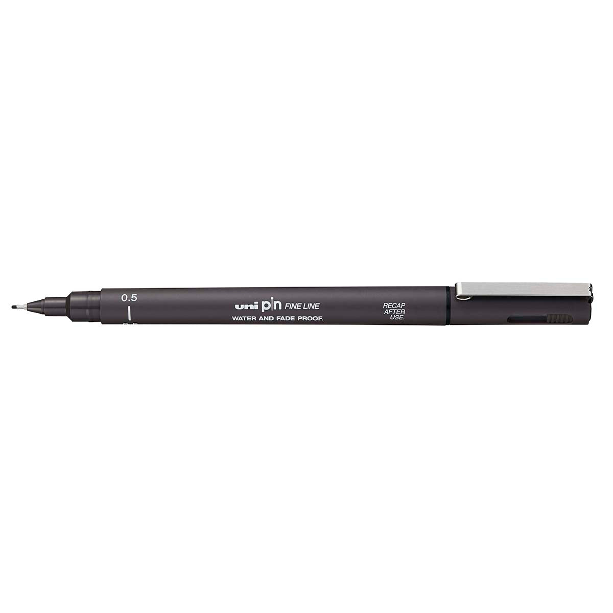 Uni Pin Fineline Permanent 0.5 mm Dark Grey