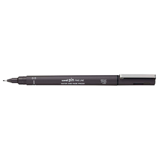 Uni Pin Fineline Permanent 0.5 mm Dark Grey