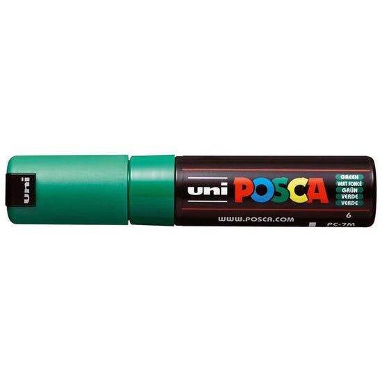 Uni Posca Marker 4.5-5.5mm Bold Bullet Green PC-7M