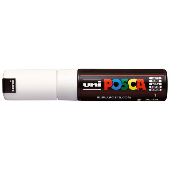 Uni Posca Marker 4.5-5.5mm Bold Bullet White PC-7M