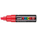 Uni Posca Marker 8.0mm Bold Chisel Red PC-8K