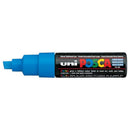 Uni Posca Marker 8.0mm Bold Chisel Light Blue PC-8K