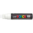 Uni Posca Marker 15.0mm Extra-Broad Chisel White PC-17K