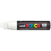 Uni Posca Marker 15.0mm Extra-Broad Chisel White PC-17K