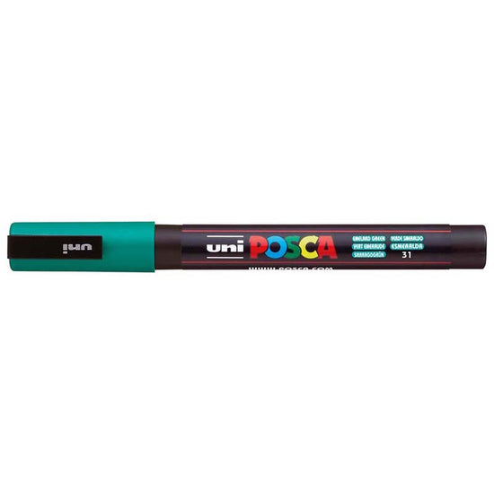 Uni Posca Marker 0.9-1.3mm Fine Emerald Green PC-3M