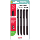 Uni Signo RT1 0.7mm Retractable Black Hangsell Pk4