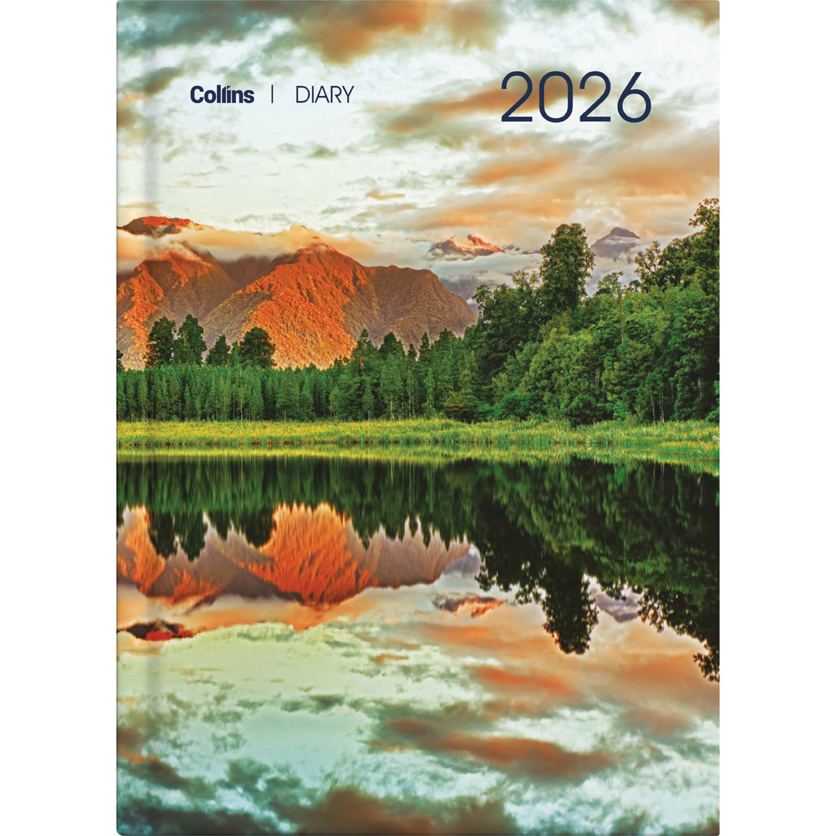 Collins A51 NZ Majestic Landscapes Day to Page Diary Even Year. Sold per 4s