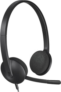 Logitech H340 USB Over Head Headset - Black