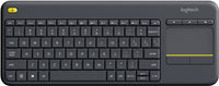 Logitech K400 Plus Wireless Keyboard with Touch Pad Black