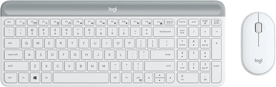 Logitech MK470 Slim W/L Desktop Kit - White