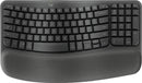 Logitech Wave Keys Wireless Ergo Keyboard - Black
