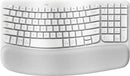 Logitech Wave Keys Wireless Ergo Keyboard - White