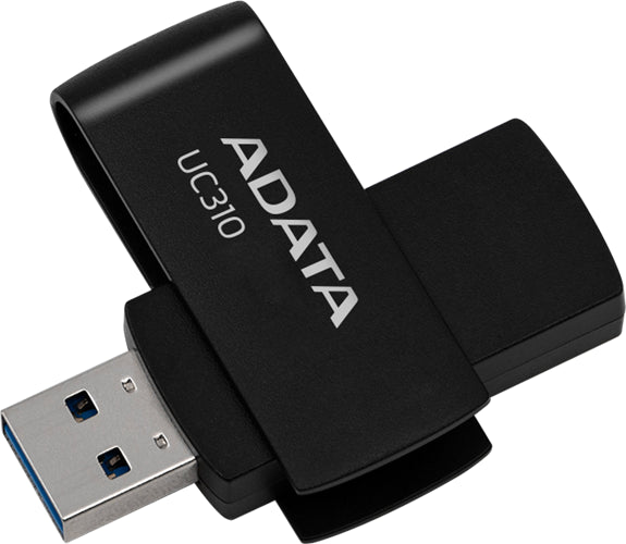 ADATA UC310 Swivel USB3.2 128GB Black Flash Drive