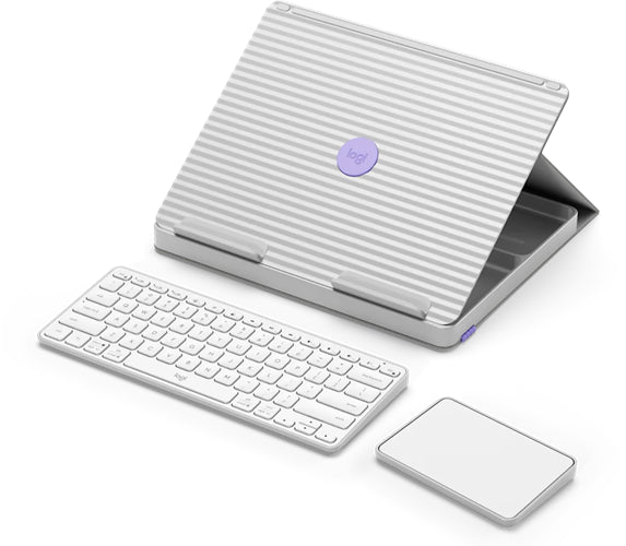 Logitech Casa Pop-Up Laptop Desk - White