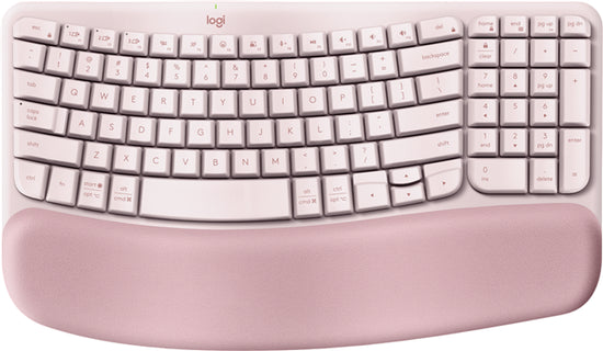 Logitech Wave Keys Wireless Ergonomic Keyboard - Rose