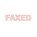 Dixon Stamp 030 Faxed Red Pre Inked