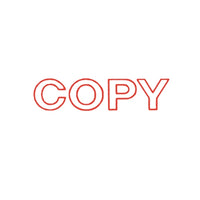 Dixon Stamp 010 Copy Red Pre Inked