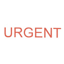 Dixon Stamp 041 Urgent Red Pre Inked